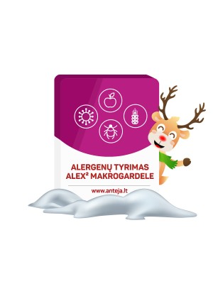 Alex² makrogardelės tyrimas, nustatant specifinius IgE prieš 295 alergenus Alex² makrogardelės tyrimas, nustatant specifinius IgE prieš 295 alergenus