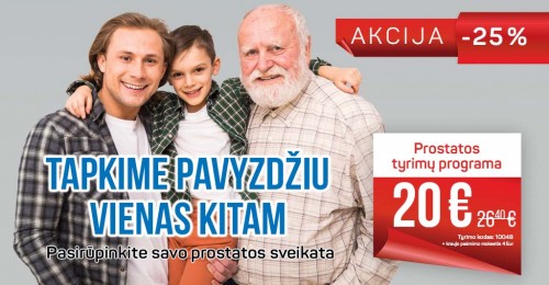 Akcija prostatos tyrimų programai Akcija prostatos tyrimų programai