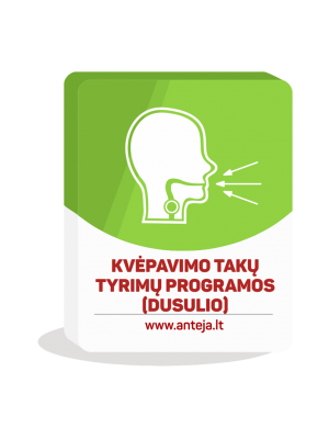 Kvėpavimo takų tyrimų programos (dusulio) Kvėpavimo takų tyrimų programos (dusulio)