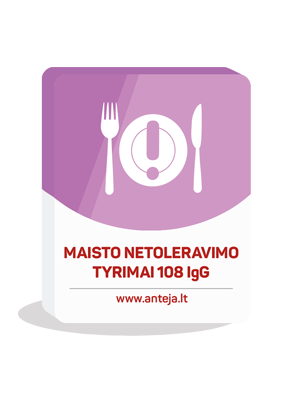 Maisto netoleravimo tyrimas 108 IgG Maisto netoleravimo tyrimas 108 IgG