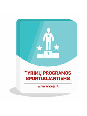 Tyrimų programos sportuojantiems Tyrimų programos sportuojantiems
